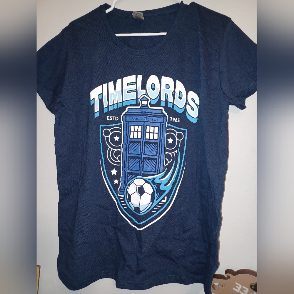 Doctor Who Timelords Football Soccer Team Tee OUAT Companion Exclusive XL Ladies